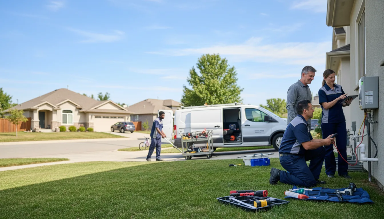 Tankless water heater service in Davenport, OK